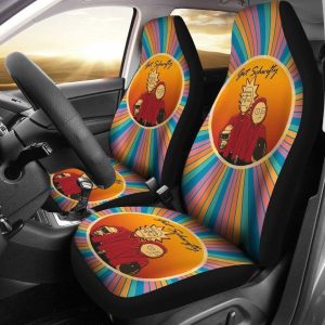 Rick And Morty Car Seat Covers - Car Accessories - Rick Morty Get Schwifty Retrowave Seat Covers