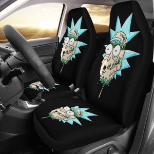 Rick And Morty Car Seat Covers - Car Accessories - Rick Plastic Melting Head Seat