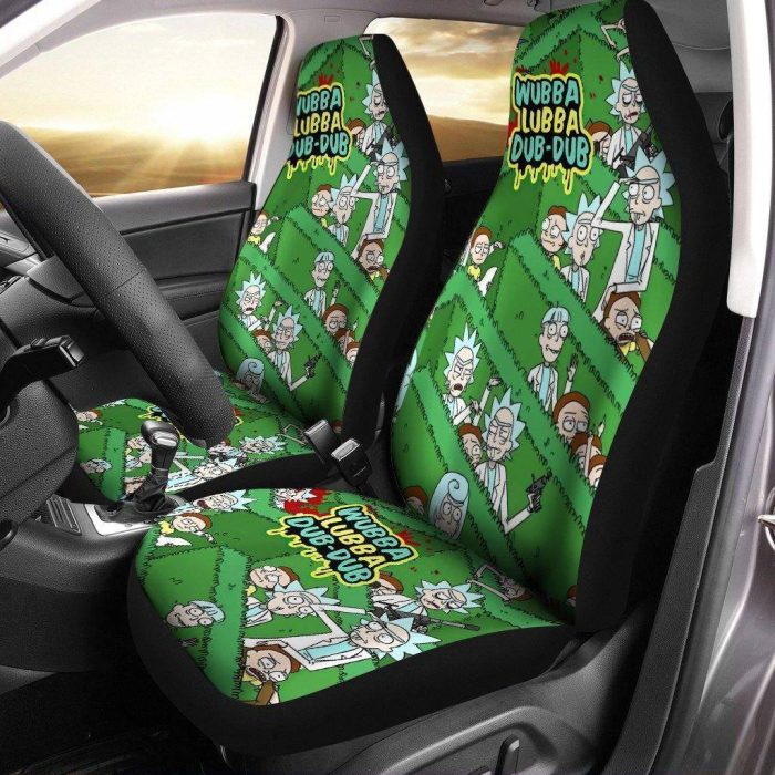 Rick And Morty Cartoon Car Seat Covers - Car Accessories - Rick Morty In A Maze Seat Covers