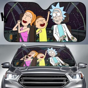 Rick And Morty Happy Car Sun Shade CSSRM008