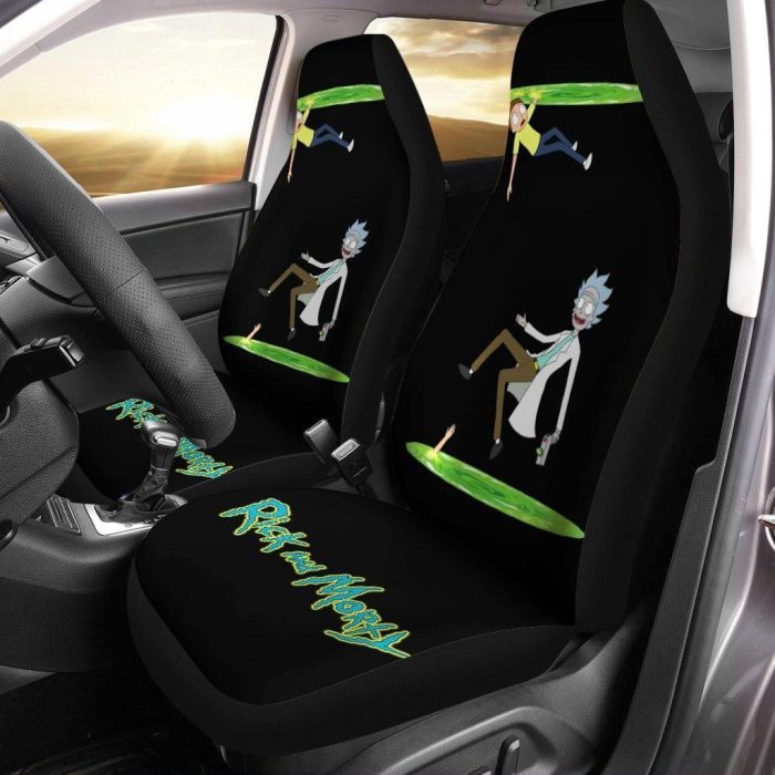 Rick & Morty Car Seat Covers - Car Accessories - Portal Teleport Rick And Morty Seat Covers