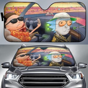 Rick Morty Cartoon Vacation Car Sun Shade CSSRM007