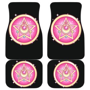 Sailor Moon Symbol Art Car Floor Mats Manga Fan Gift