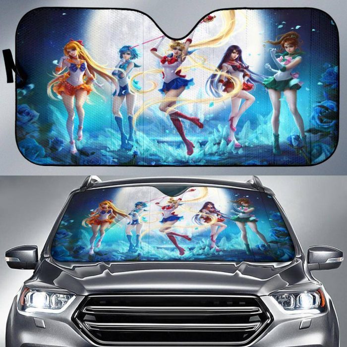 Sailor Moon Team Anime Car Windshield Sunshades | Univelsal Fit