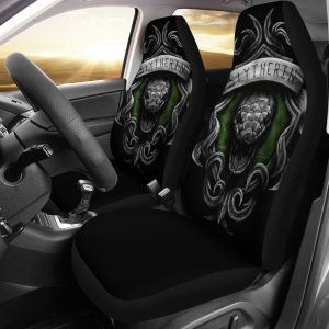 Slytherin Crest Harry Potter Car Seat Covers - Car Accessories