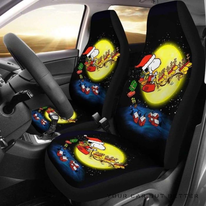 Snoopy Car Seat Covers - Car Accessories - Snoopy Christmas Car Seat Covers - Car Accessories
