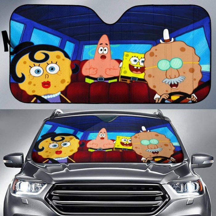 Spongebob Running Vacation Car Sun Shade