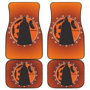 Star Wars Car Floor Mats - Darth Vader Orange Spiral Car Mats SWCFM21