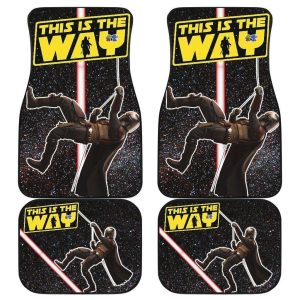 Star Wars This Is The Way Mandalorian Climbing Car Floor Mats SWCFM20