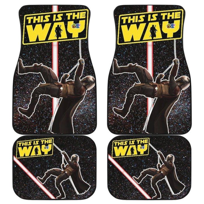 Star Wars This Is The Way Mandalorian Climbing Car Floor Mats SWCFM20