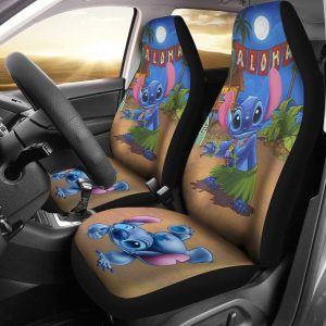 Stitch Dance Car Seat Covers - Car Accessories DN Cartoon Fan Gift