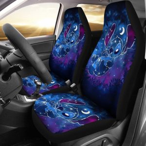 Stitch Galaxy Car Seat Covers - Car Accessories DN Cartoon Fan Gift