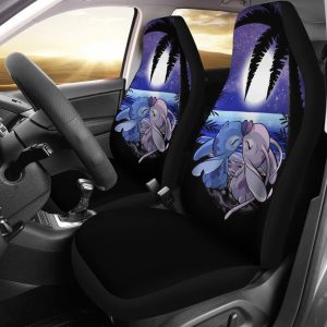 Stitch Love Car Seat Covers - Car Accessories DN Cartoon Fan Gift