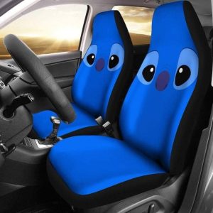 Stitch New Face Lilo Car Seat Covers - Car Accessories - Best Gift for DN Cartoon Fans