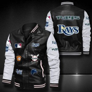 Tampa Bay Rays Leather Bomber Jacket