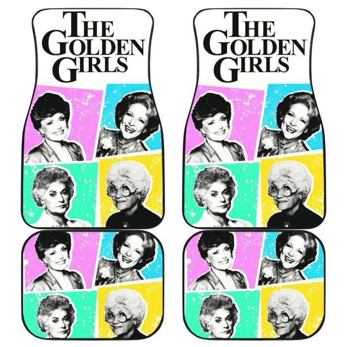 The Golden Girls Car Floor Mats Colorful Art TV Show GGCFM03