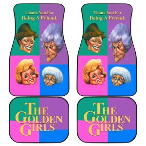 The Golden Girls Car Floor Mats Colorful TV Show Fan Gifts GGCFM08