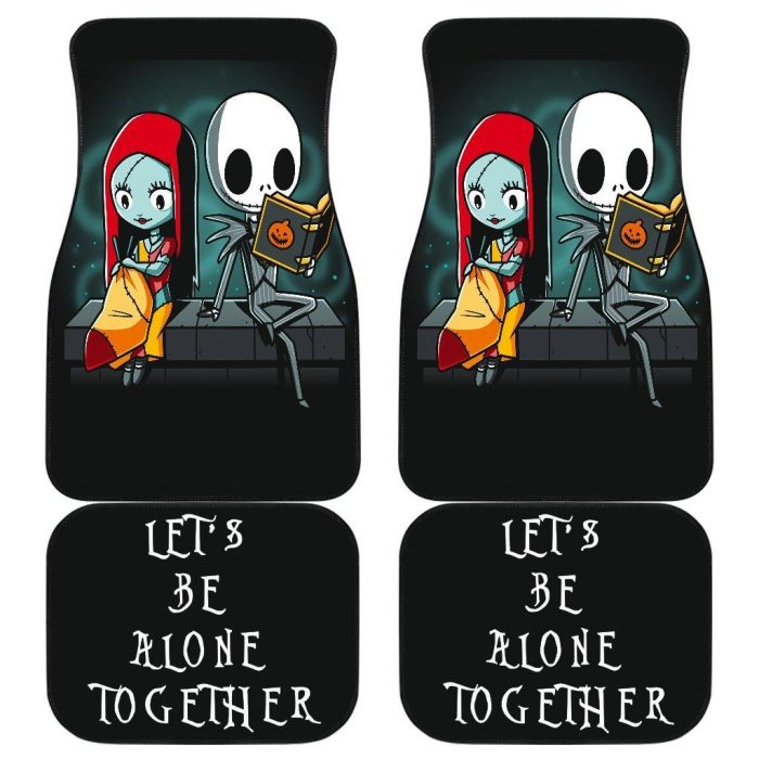 The Nightmare Before Christmas Car Floor Mats - Alone Together Jack Sally Car Mats NBCFM02