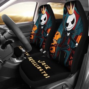 The Nightmare Before Christmas Car Seat Covers - Car Accessories - King Jack On Throne Seat Covers