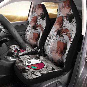 Todoroki Manga Cool Car Seat Covers - Car Accessories Anime My Hero Academia