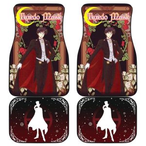 Tuxedo Mask Characters Sailor Moon Main Car Floor Mats Vintage Style Anime
