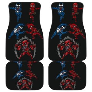 Venom Spiderman Art Emblems Fushion Car Floor Mats