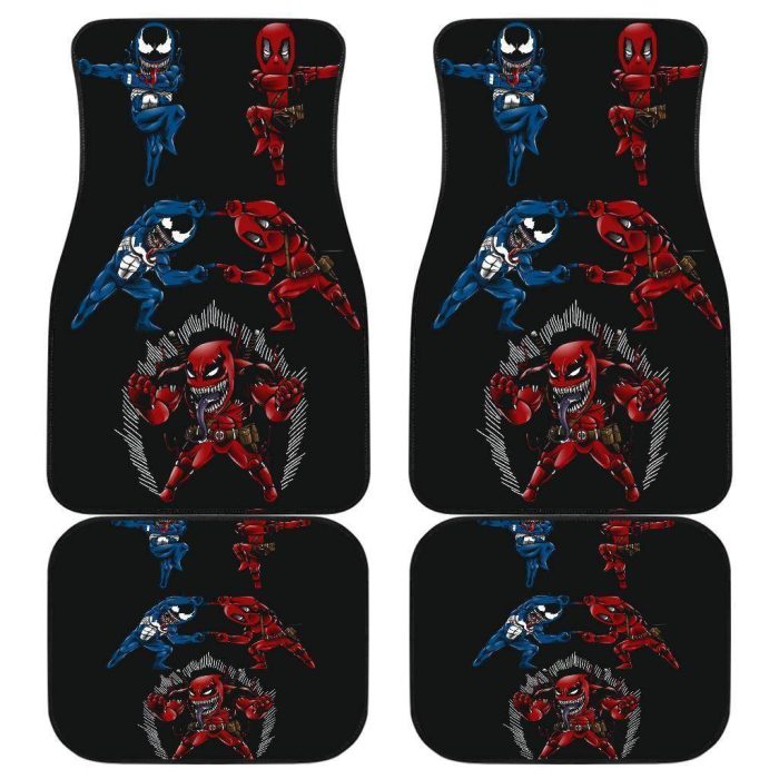 Venom Spiderman Art Emblems Fushion Car Floor Mats