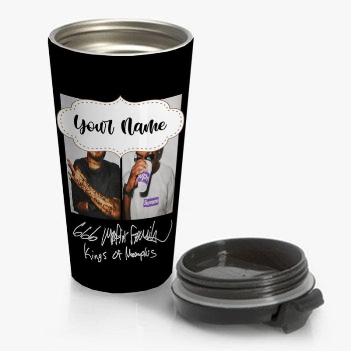 666 Mafia for Supreme Media Cases Pillows Travel Mug Custom Personalized Name Stainless Steel Bottle