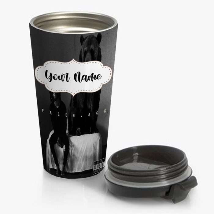 6lack Travel Mug Custom Personalized Name Stainless Steel Bottle