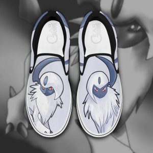 Absol Slip On Shoes Pokemon Custom Anime Shoes