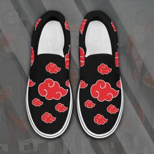 Akatsuki Cloud Slip On Shoes Custom Anime Shoes