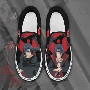 Akatsuki Itachi Slip On Shoes Custom Anime Shoes