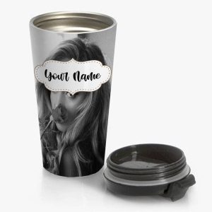 Alina Baraz Travel Mug Custom Personalized Name Stainless Steel Bottle