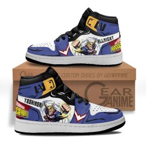 All Might Kids Sneakers Custom Anime My Hero Academia Kids Jordan 1 Shoes