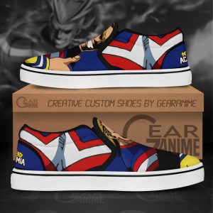 All Might Slip On Shoes My Hero Academia Custom Anime Shoes
