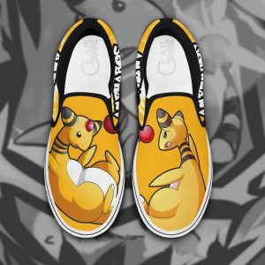 Ampharos Slip On Shoes Pokemon Custom Anime Shoes