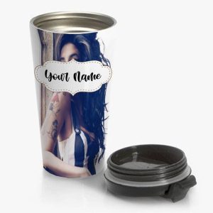 Amy Winehouse Travel Mug Custom Personalized Name Stainless Steel Bottle