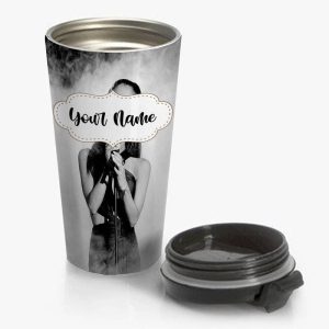 Ariana Grande Travel Mug Custom Personalized Name Stainless Steel Bottle