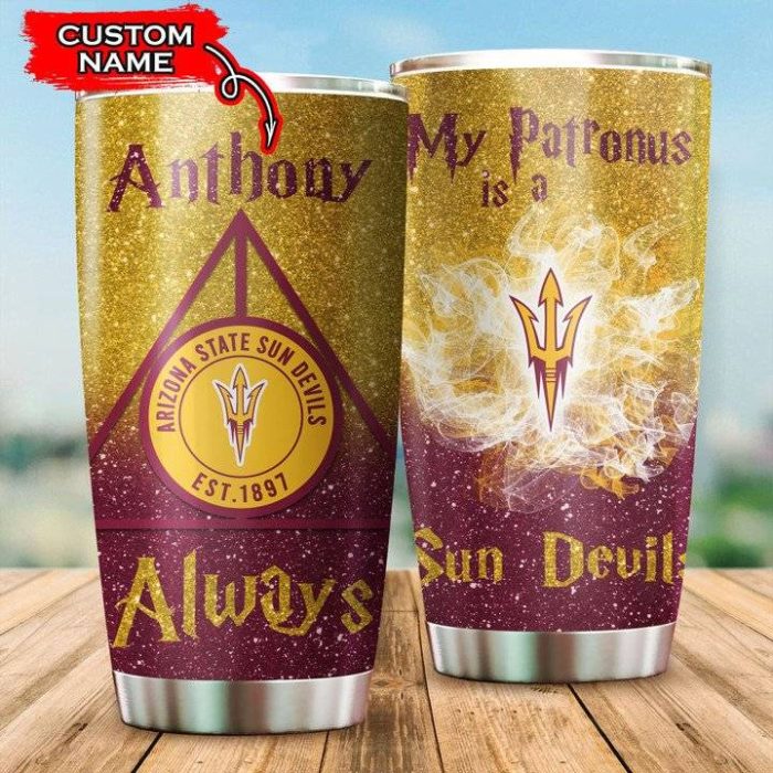 Arizona State Sun Devils Tumbler Harry Potter NCAA Custom Name TB2941