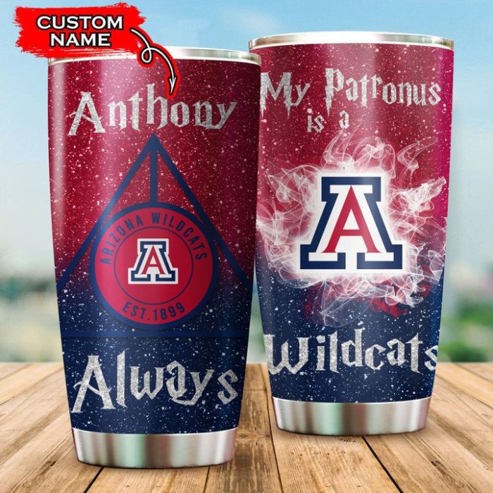 Arizona Wildcats Tumbler Harry Potter NCAA Custom Name TB2871