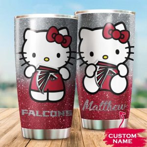 Atlanta Falcons Hello Kitty Custom Name Tumbler TB0757