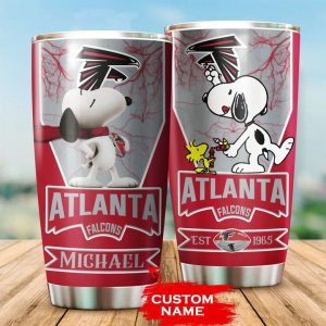 Atlanta Falcons Tumbler Snoopy NFL Custom Name TB2304