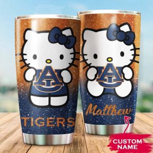 Auburn Tigers Hello Kitty Custom Name Tumbler TB0086