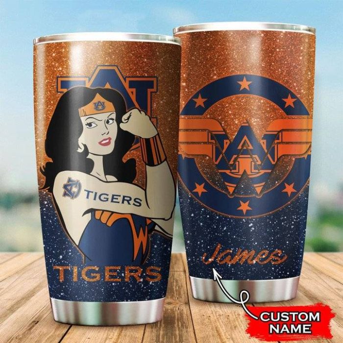 Auburn Tigers Wonder Woman Custom Name Tumbler TB1279