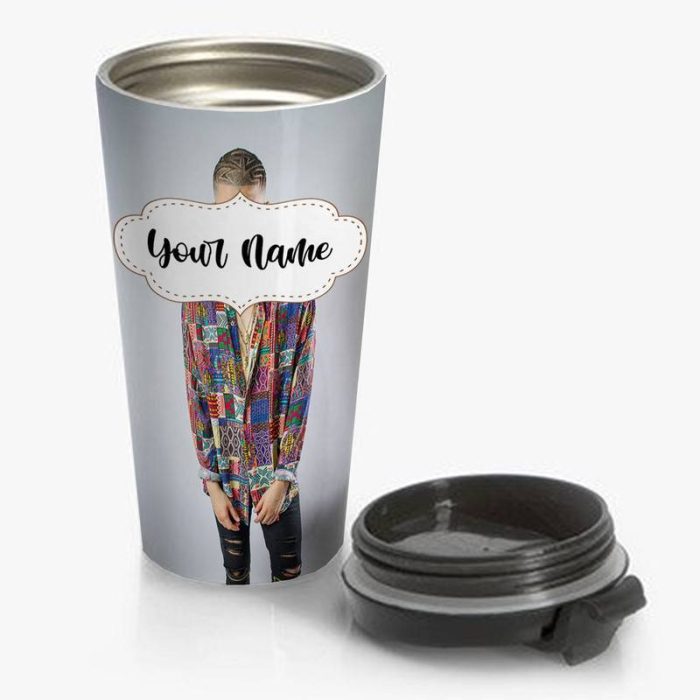 Bad Bunny Travel Mug Custom Personalized Name Stainless Steel Bottle