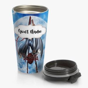 Bayonetta Travel Mug Custom Personalized Name Stainless Steel Bottle