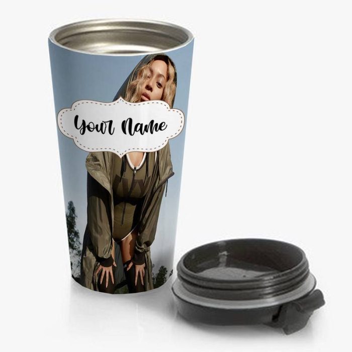 Beyonce Travel Mug Custom Personalized Name Stainless Steel Bottle