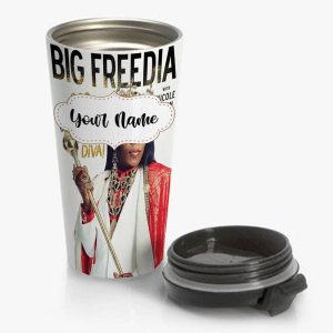 Big Freedia Travel Mug Custom Personalized Name Stainless Steel Bottle