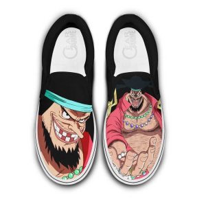Blackbeard Slip On Shoes Custom Anime One Piece Shoes