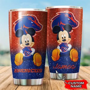 Boise State Broncos Mickey Custom Name Tumbler TB0670